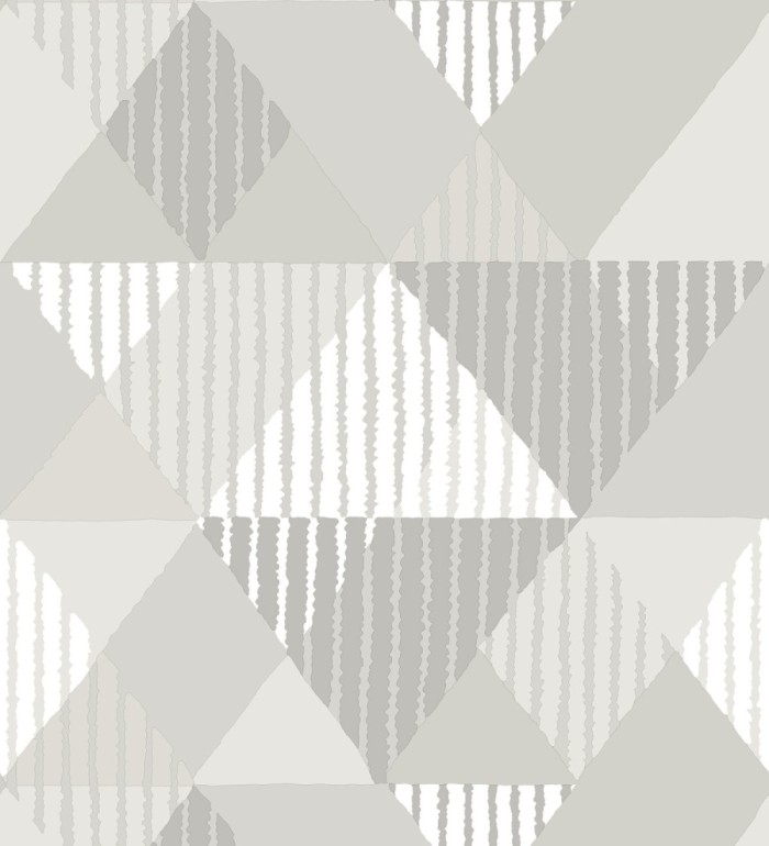 Papel pintado geométrico rombos y rayas - Harper 679701