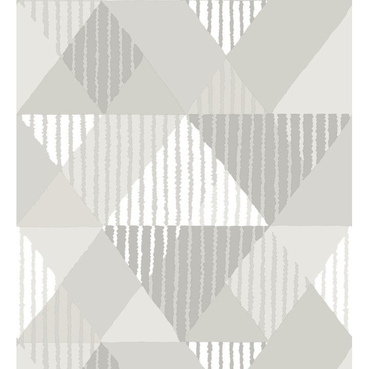Papel pintado geométrico rombos y rayas - Harper 679701