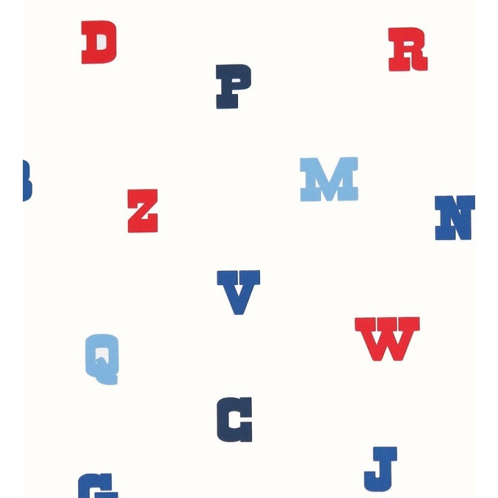 Papel pintado letras del abecedario infantiles - Western Kids 116239