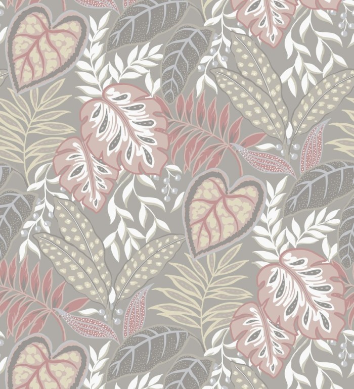 Papel pintado hojas tropicales estilo inglés - Belfast Garden 679707