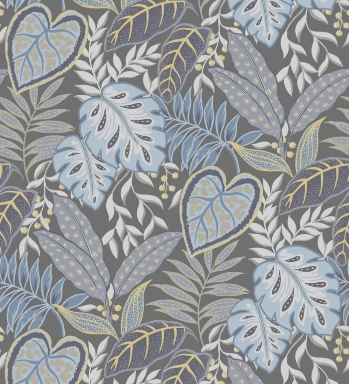 Papel pintado hojas tropicales estilo inglés - Belfast Garden 679709