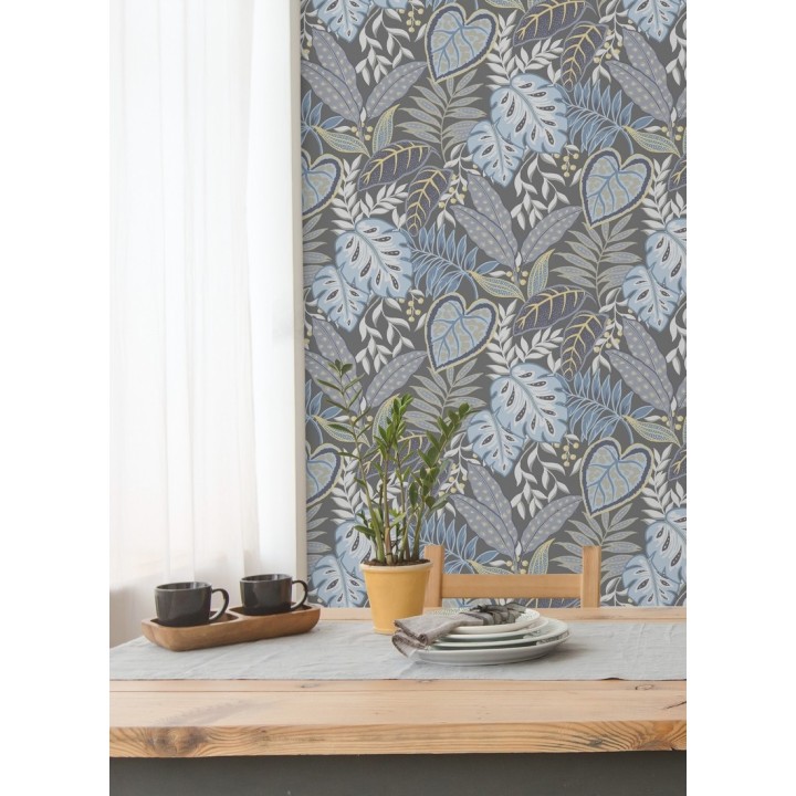 Papel pintado hojas tropicales estilo inglés - Belfast Garden 679709
