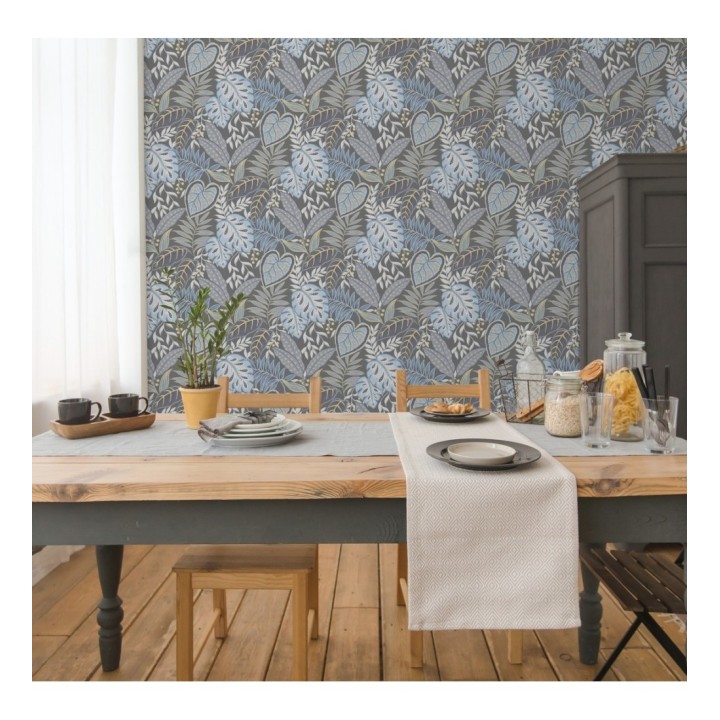 Papel pintado hojas tropicales estilo inglés - Belfast Garden 679709