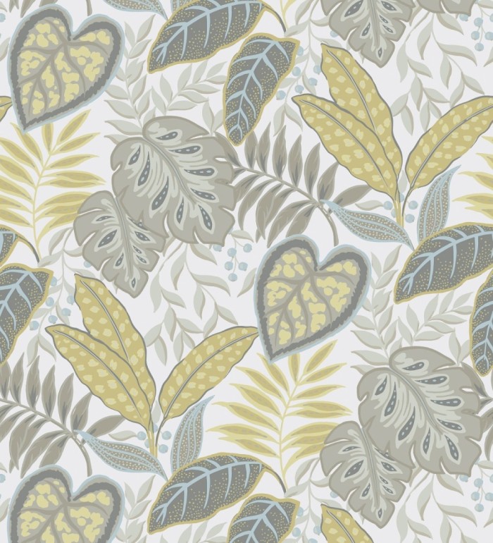 Papel pintado hojas tropicales estilo inglés - Belfast Garden 679710