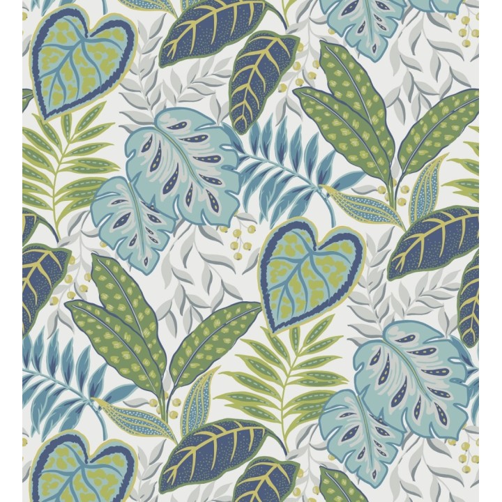 Papel pintado hojas tropicales estilo inglés - Belfast Garden 679712
