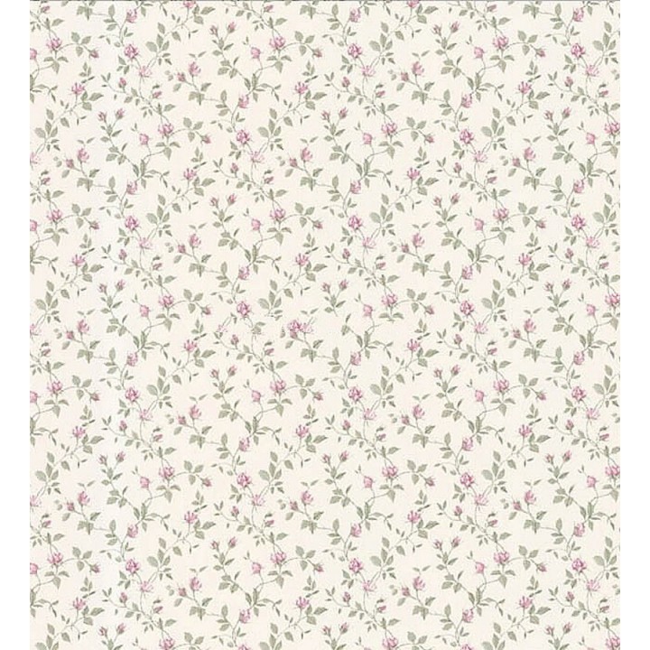 Papel pintado flores pequeñas vintage de estilo inglés - Jasmine 116721
