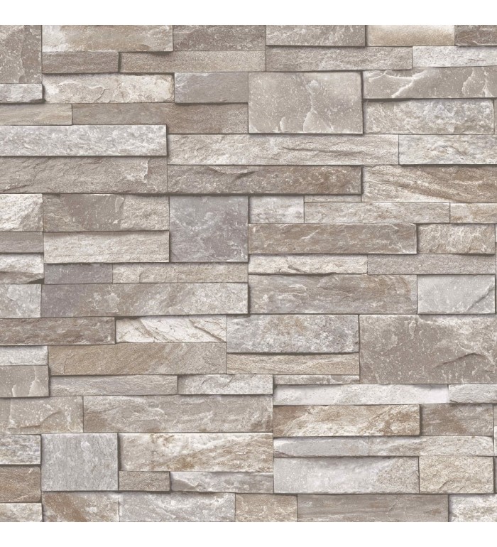 Papel pintado piedra de pizarra minimalista superlavable vinílico - Clicerio 117308