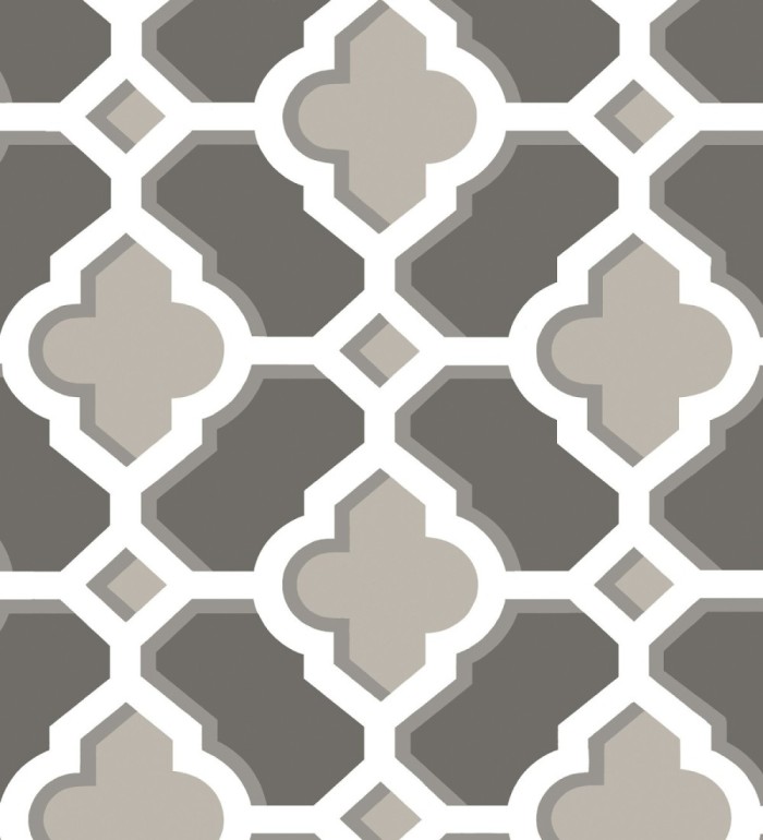 Papel pintado geométrico de vidrieras marrones - Endor Majestic 679735