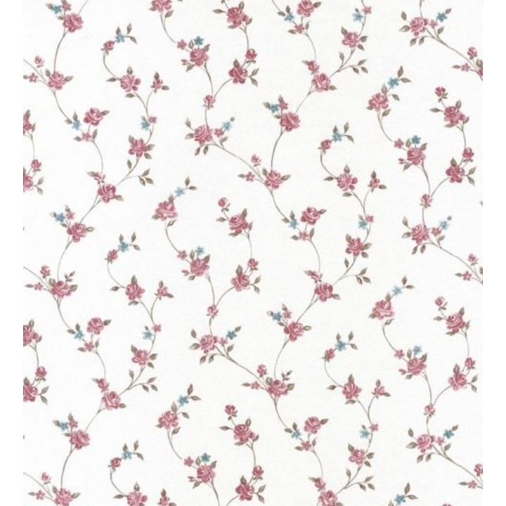 Papel pintado enredadera de flores pequeñas románticas vintage - Zamilla 118337