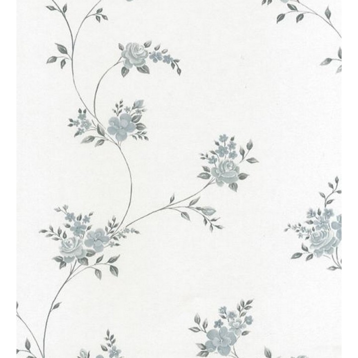 Papel pintado enredadera de flores pequeñas románticas vintage - Zamilla 118343