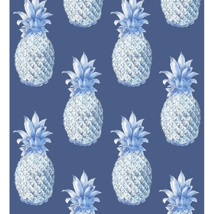 Papel pintado de piñas azules estilo tropical - Tropical Fruit 679752