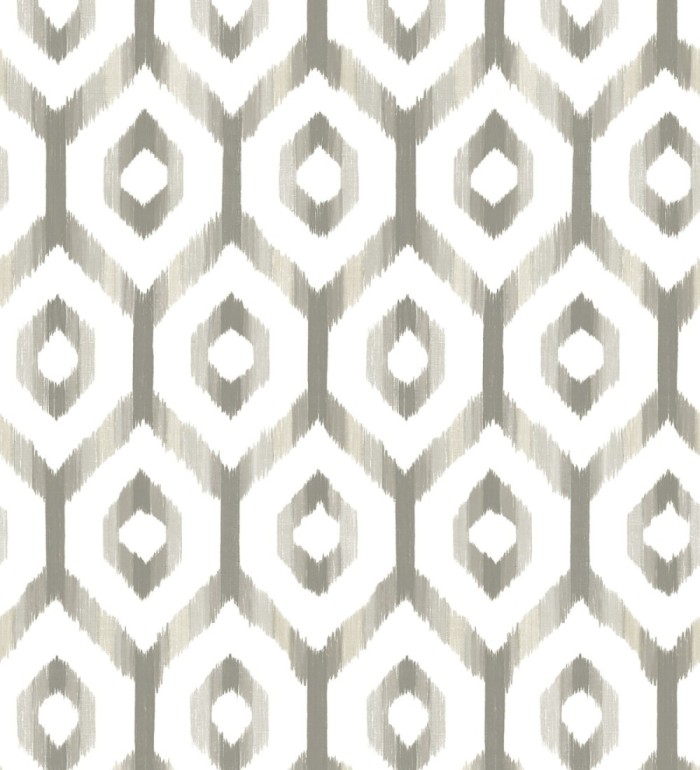 Papel pintado celosía geométrica estilo nórdico tonos grises - Hendel 679753