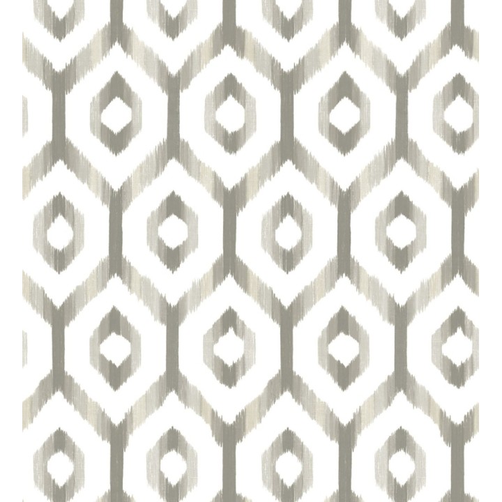 Papel pintado celosía geométrica estilo nórdico tonos grises - Hendel 679753