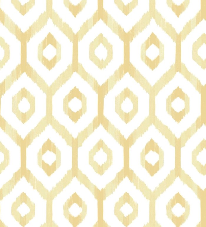 Papel pintado celosía geométrica estilo nórdico tonos ocres - Hendel 679754