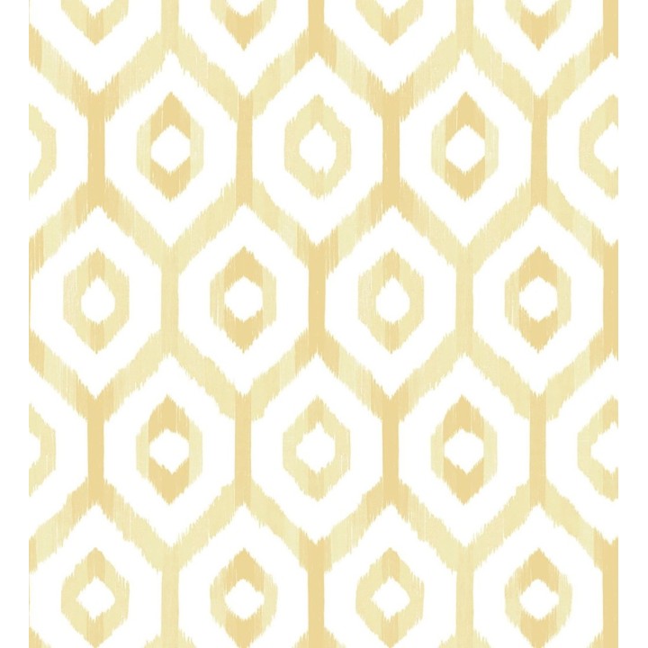 Papel pintado celosía geométrica estilo nórdico tonos ocres - Hendel 679754