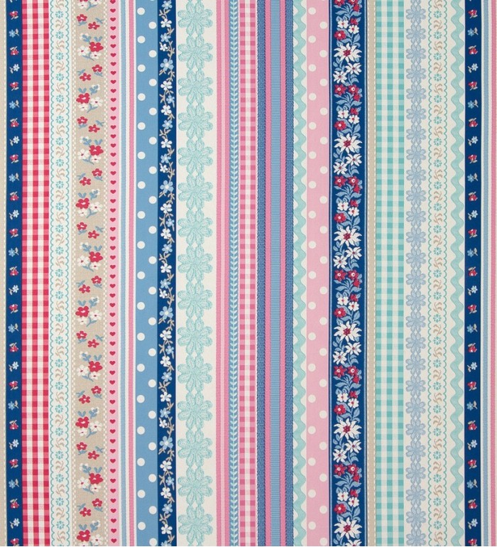 Papel pintado patchwork rayas vintage - Addi 118376