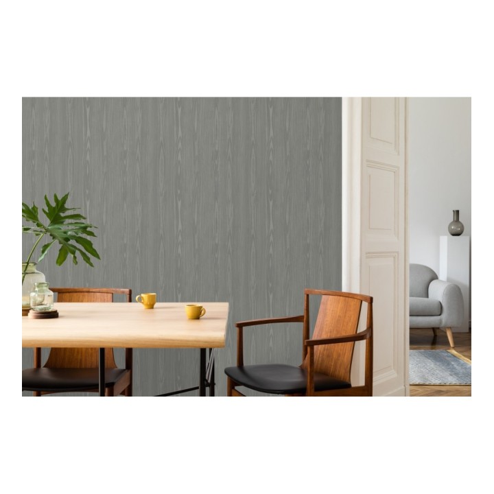 Papel pintado madera veteada gris - Devon Forest 679766
