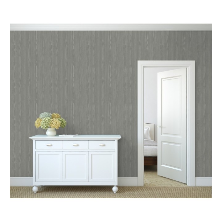 Papel pintado madera veteada gris - Devon Forest 679766