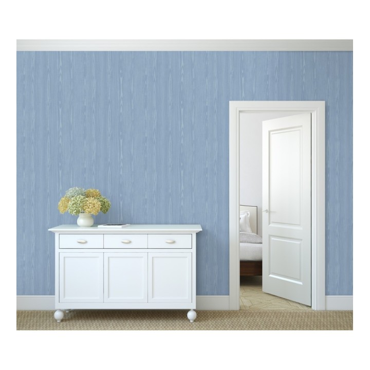 Papel pintado madera veteada azul claro estilo tropical - Devon Forest 679767
