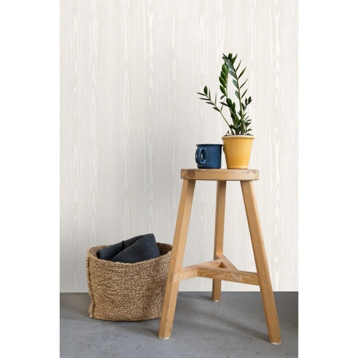 Papel pintado madera veteada blanca - Devon Forest 679768