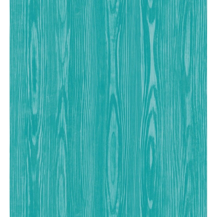 Papel pintado madera veteada turquesa estilo tropical - Devon Forest 679769