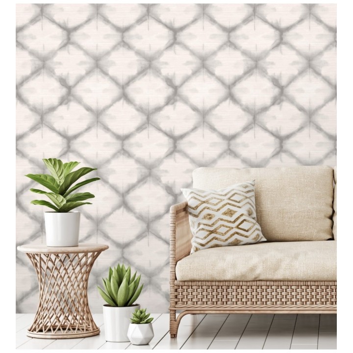 Papel pintado geométrico degradado moderno gris - Bohemian Vibes 679772