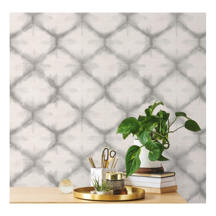 Papel pintado geométrico degradado moderno gris - Bohemian Vibes 679772