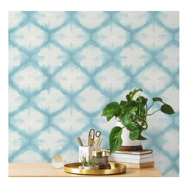 Papel pintado geométrico degradado moderno celeste - Bohemian Vibes 679773