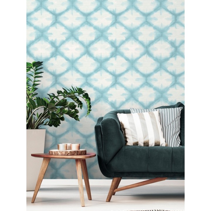 Papel pintado geométrico degradado moderno celeste - Bohemian Vibes 679773