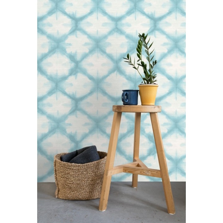 Papel pintado geométrico degradado moderno celeste - Bohemian Vibes 679773