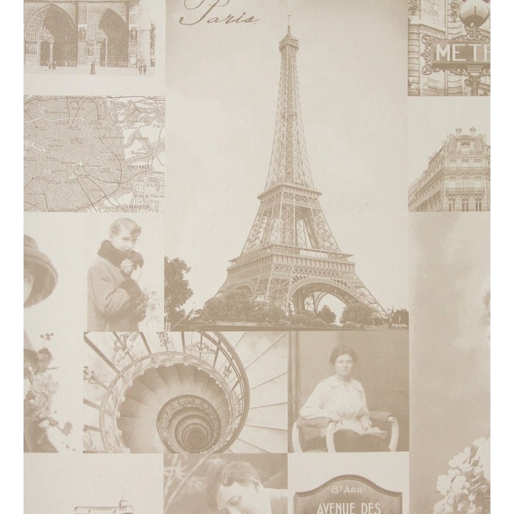 Papel pintado collage vintage de París - París Vintage 3 118384