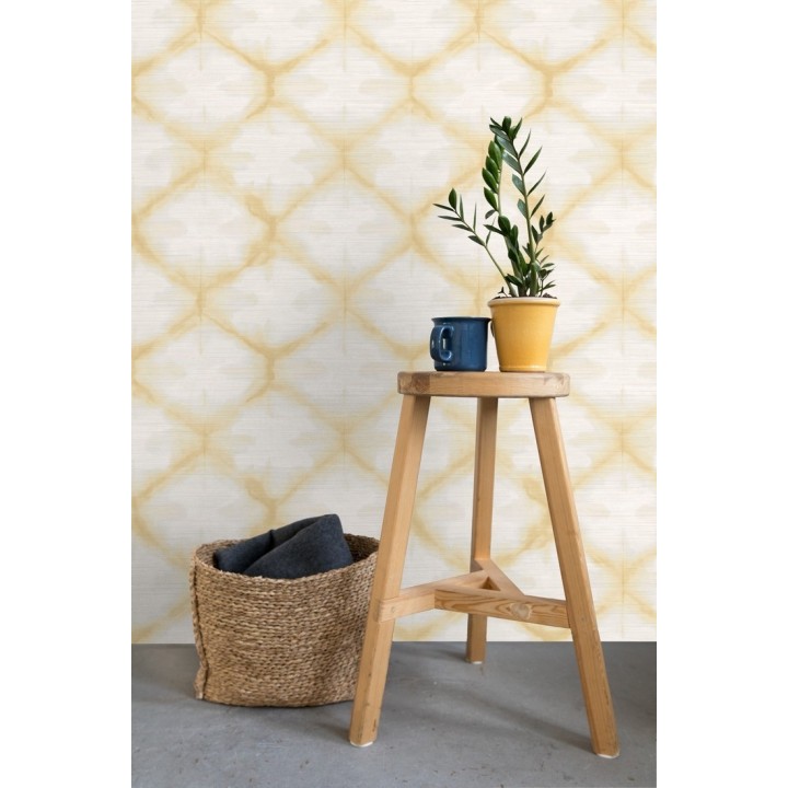 Papel pintado geométrico degradado moderno amarillo - Bohemian Vibes 679774