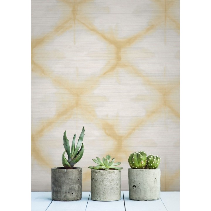 Papel pintado geométrico degradado moderno amarillo - Bohemian Vibes 679774