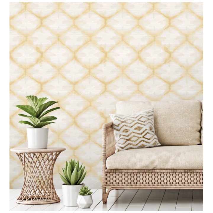 Papel pintado geométrico degradado moderno amarillo - Bohemian Vibes 679774