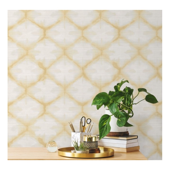 Papel pintado geométrico degradado moderno amarillo - Bohemian Vibes 679774