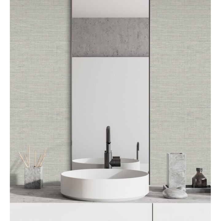 Papel pintado liso efecto fibra vegetal - Graham Hall 679776