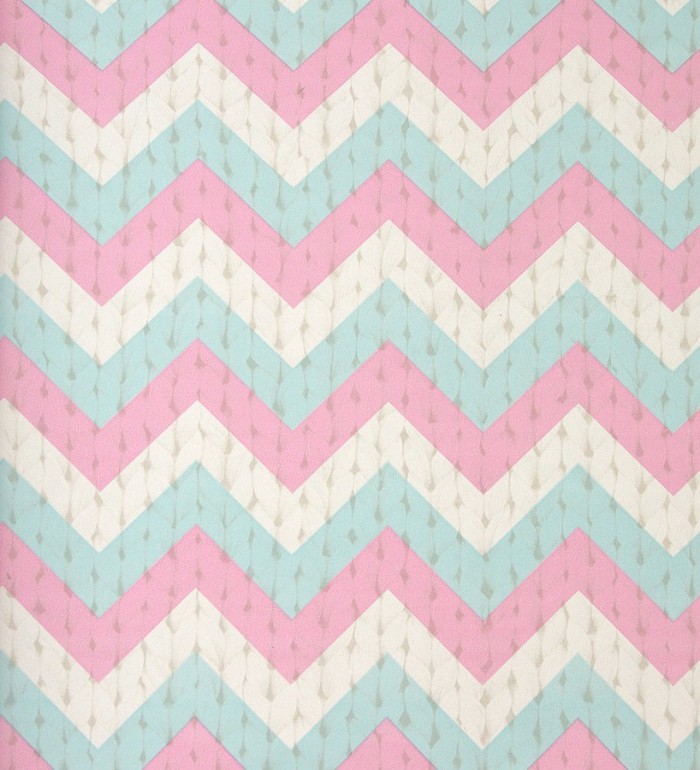 Papel pintado rayas en zigzag fondo de lana - Mangala 118387