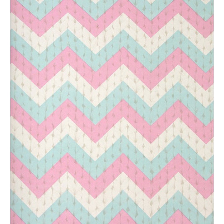 Papel pintado rayas en zigzag fondo de lana - Mangala 118387