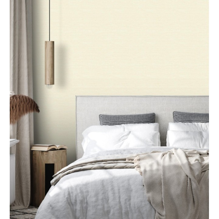 Papel pintado liso efecto fibra vegetal - Graham Hall 679777