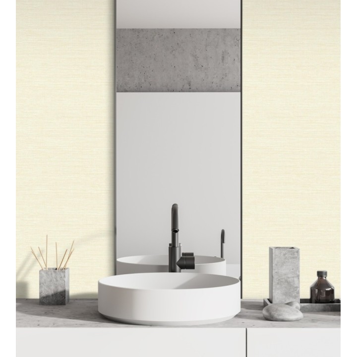 Papel pintado liso efecto fibra vegetal - Graham Hall 679777