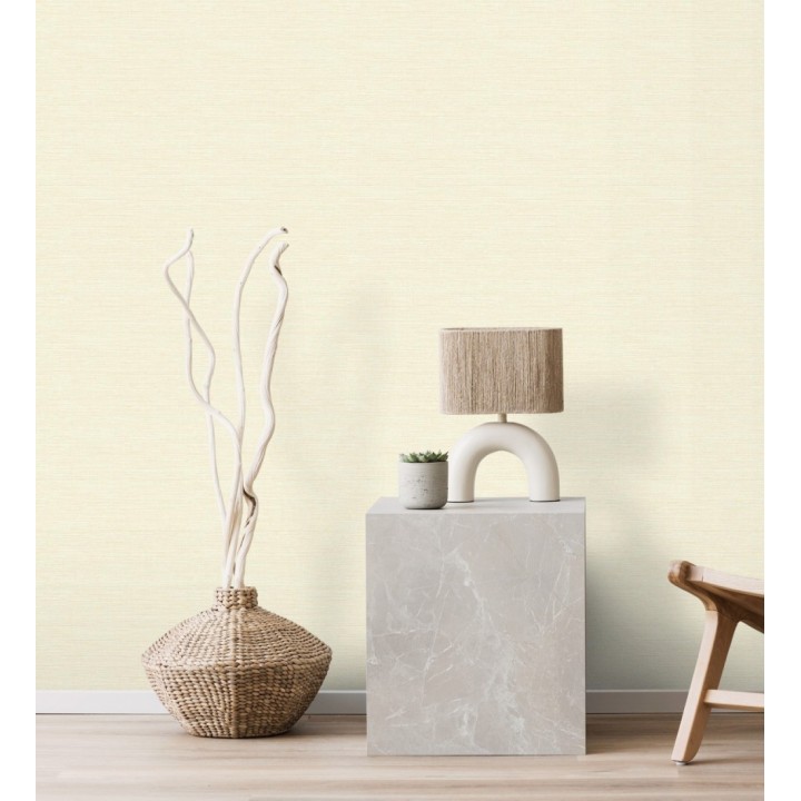 Papel pintado liso efecto fibra vegetal - Graham Hall 679777