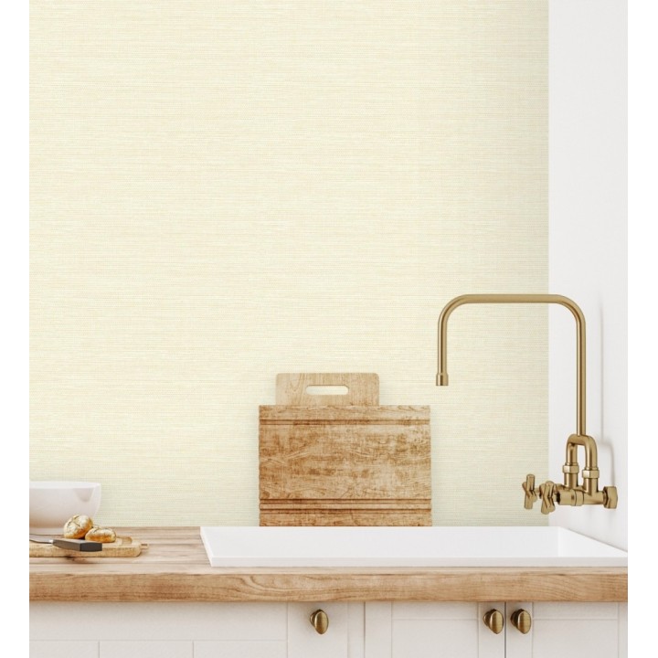 Papel pintado liso efecto fibra vegetal - Graham Hall 679777