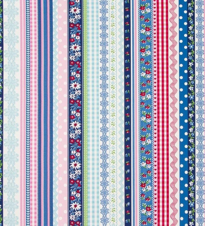 Papel pintado patchwork rayas vintage - Addi 118396