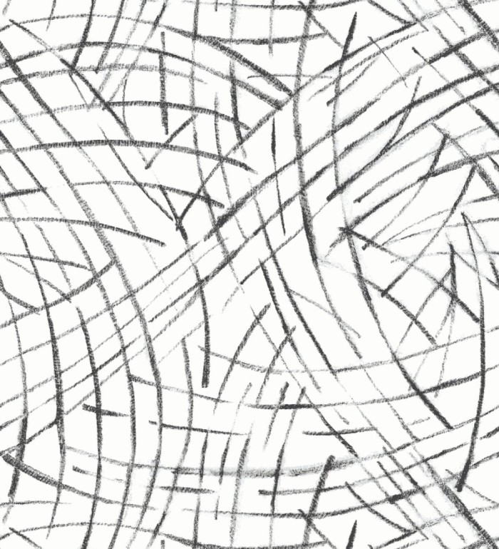 Papel pintado de trazos negros a mano alzada - Gallery Hall 679787