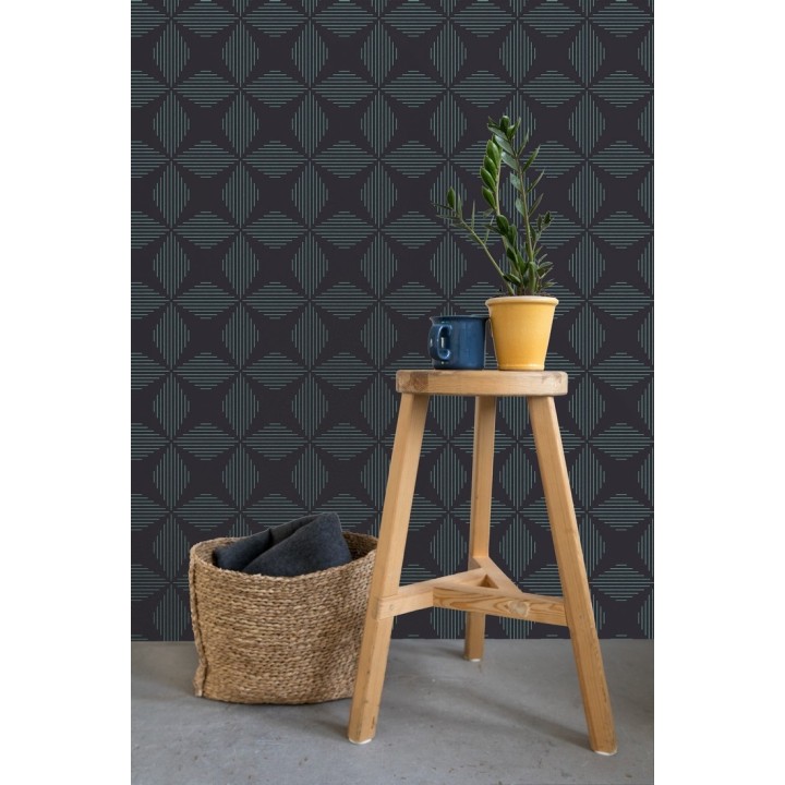 Papel pintado geométrico fondo de estrellas estilo moderno - Nembus Star 679789