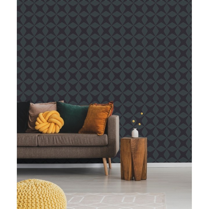 Papel pintado geométrico fondo de estrellas estilo moderno - Nembus Star 679789