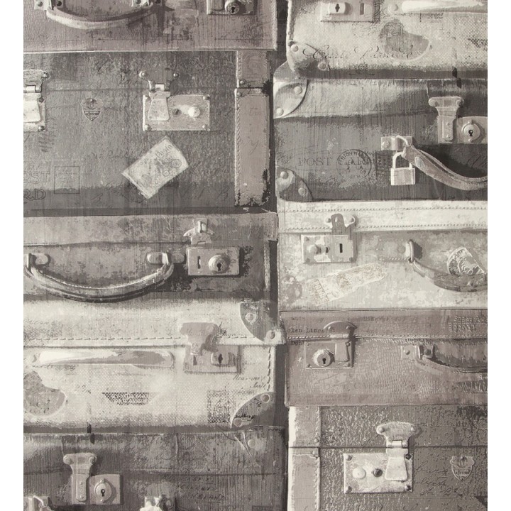 Papel pintado maletas de viaje Shabby Chic vintage - Jacquelin 118401