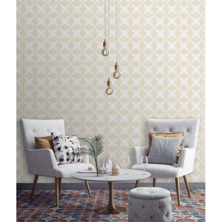 Papel pintado geométrico fondo de estrellas estilo moderno - Nembus Star 679790