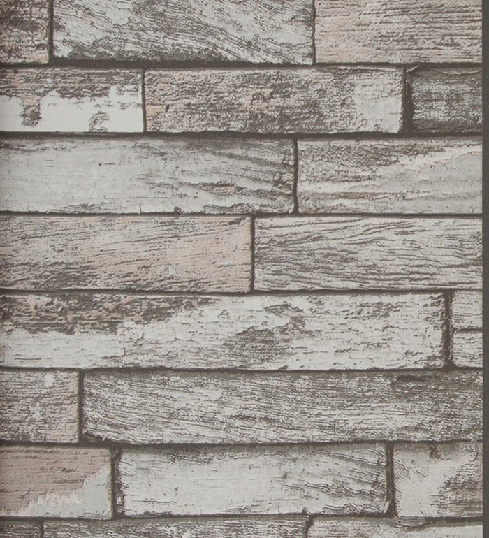 Papel pintado ladrillos decapados Shabby Chic vintage - Missouri 118402