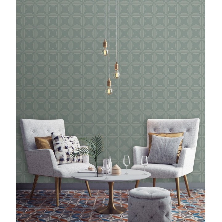 Papel pintado geométrico fondo de estrellas estilo moderno - Nembus Star 679792